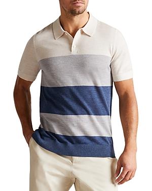Ted Baker Merino Striped Polo Shirt