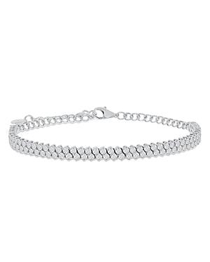 Bloomingdale's Diamond Adjustable Double Row Tennis Bracelet In 14k White Gold, 3.0 Ct. T.w. - 100% Exclusive