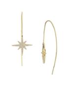 Aqua Starburst Threader Earrings - 100% Exclusive