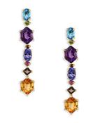 Bloomingdale's Multi Gemstone Fancy Drop Earrings In 14k Yellow Gold - 100% Exclusive