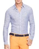 Polo Ralph Lauren Striped Linen Regular Fit Button Down Shirt