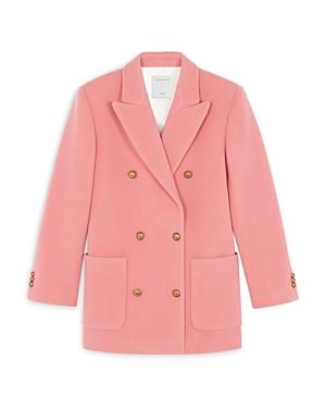 Sandro Marcus Double Breasted Pea Coat