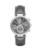 Michael Kors Sawyer Leather Strap Watch, 39mm