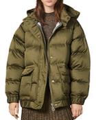 Sandro Sean Quilted Hooded Puffer Coat