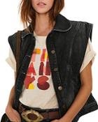 Ba & Sh Max Denim Vest In Blackstone