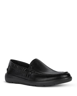 Geox Men's Leitan Leather Moc Toe Loafers
