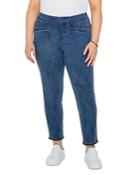 Nic+zoe Plus All Day Denim Leggings In Pacific