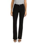 Jen7 By 7 For All Mankind Slim Bootcut Jeans In Black