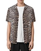 Allsaints Slim-fit Leopard Camp Shirt