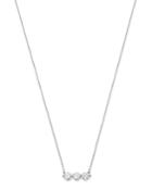 Bloomingdale's Diamond Three-stone Bar Necklace In 14k White Gold, 0.40 Ct. T.w. - 100% Exclusive