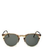 Oliver Peoples Unisex O'malley Mirrored Round Sunglasses, 48mm