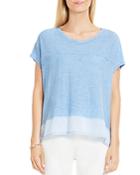 Vince Camuto Mixed Media Tee