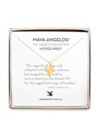 Dogeared Maya Angelou Legacy Collection Caged Bird Necklace, 16