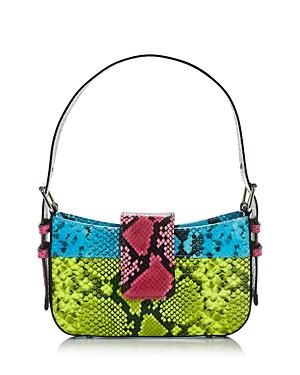 Bruceglen Small Embossed Leather Baguette Bag