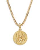 David Yurman 18k Yellow Gold Diamond Capricorn Amulet Pendant