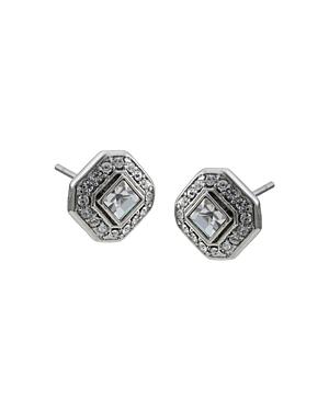 Carolee Button Square Earrings