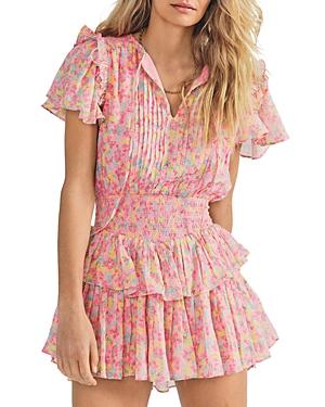 Loveshackfancy Audette Cotton Ruffled Mini Dress