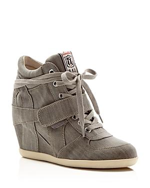 Ash Bowie Lace Up High Top Wedge Sneakers