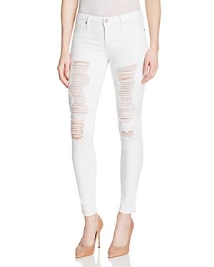 Black Orchid Destructed Skinny Jeans In Frost