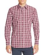 Canali Plaid Classic Fit Woven Button-down Shirt
