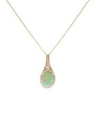 Bloomingdale's Opal & Diamond Pendant Necklace In 14k White Gold, 18 - 100% Exclusive