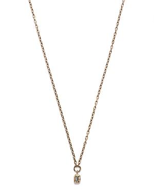 Zoe Chicco 14k Yellow Gold Paris Diamond Emerald Cut Pendant Necklace, 18