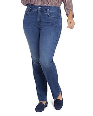 Nydj Plus Marilyn High Rise Straight Leg Jeans