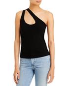 Aqua Asymmetrical One Shoulder Tank Top - 100% Exclusive