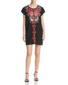 Johnny Was Burke Embroidered Linen Shift Dress