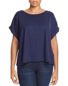 Eileen Fisher Plus Cropped Boxy Tee