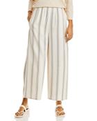 Vince Drapey Striped Relaxed Fit Culottes