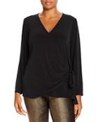 Michael Michael Kors Plus Faux-wrap Top