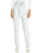 A.l.c. Luke Tie Waist Jeans In Bleached Blue
