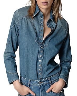 Zadig & Voltaire Thelmus Snap Chambray Shirt