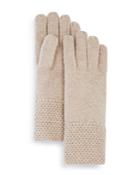 C By Bloomingdale's Waffle Knit Cashmere Gloves