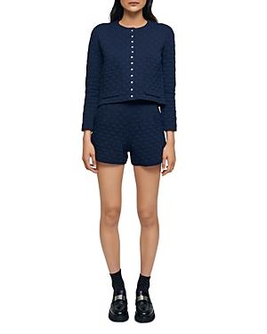 Maje Monnea Quilted Cardigan