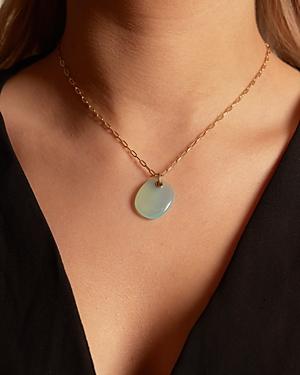 Argento Vivo Gemstone Pendant Necklace In 14k Gold Plated, 15-17