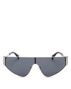 Moschino Women's Flat Top Shield Sunglasses, 145mm