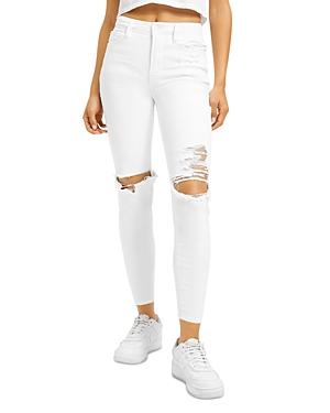 Good American Good Waist Crop Skinny Jeans In W001