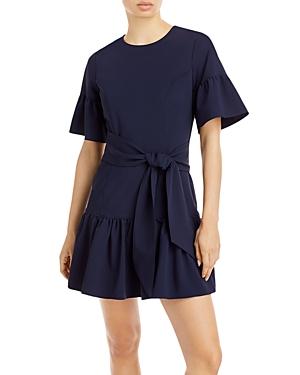 Cinq A Sept Estra Tie Waist Ruffled Hem Dress
