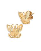 Bloomingdale's Butterfly Stud Earrings In 14k Yellow Gold - 100% Exclusive