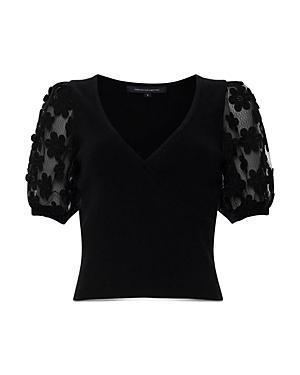 French Connection Lucille Lace Crossover Top