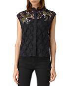 Allsaints Anya Embroidered Lace Shirt