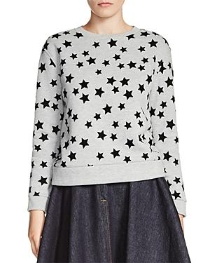 Maje Tiana Star-print Sweatshirt