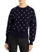 3.1 Phillip Lim Rhinestone Embellished Crewneck Sweater