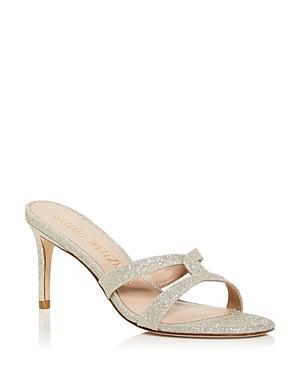 Stuart Weitzman Women's Soiree Sleek 75 Slide Sandals