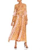 Bardot Mixed-print Ruffled Dress