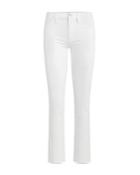 Hudson Nico Mid Rise Straight Jeans In White