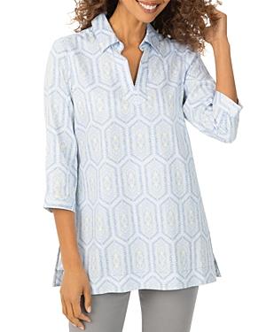 Foxcroft Tiles Printed Cotton Tunic