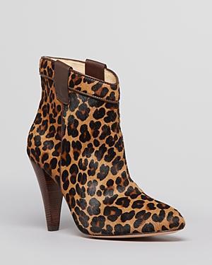 Ella Moss Pointed Toe Booties - Benny Leopard Print High Heel